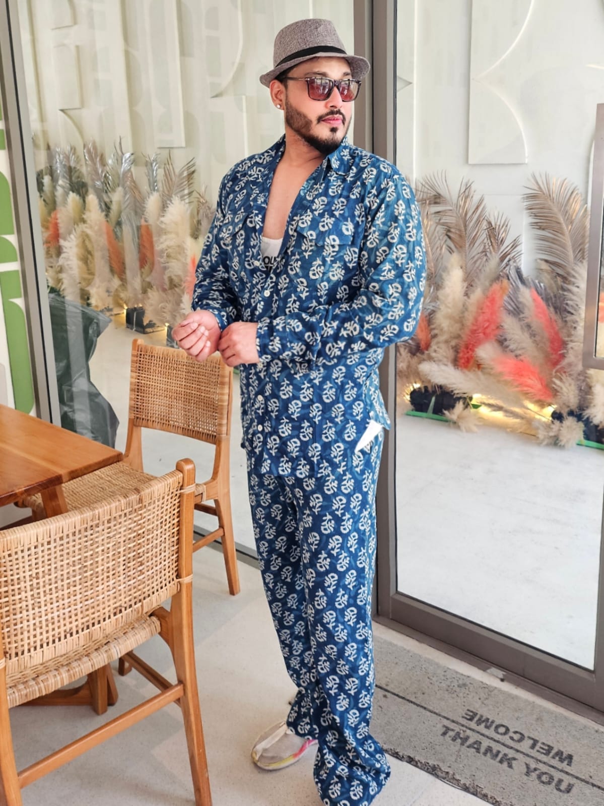 THE INDIGO HERITAGE CO ORD SET