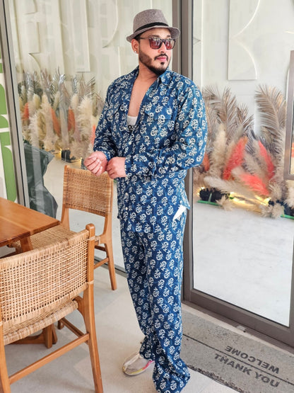 THE INDIGO HERITAGE CO ORD SET