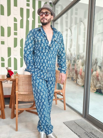 THE INDIGO HERITAGE CO ORD SET