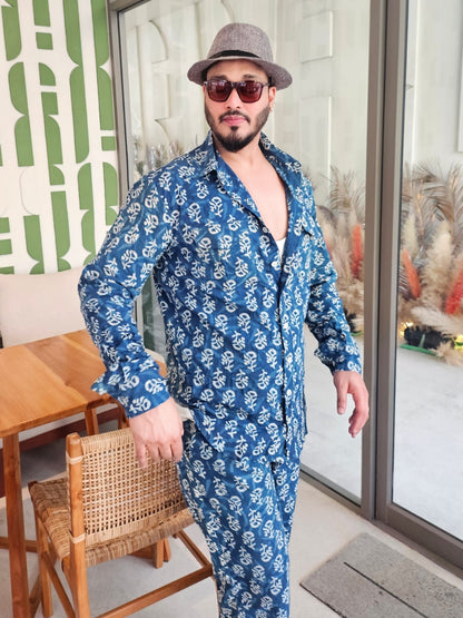 THE INDIGO HERITAGE CO ORD SET