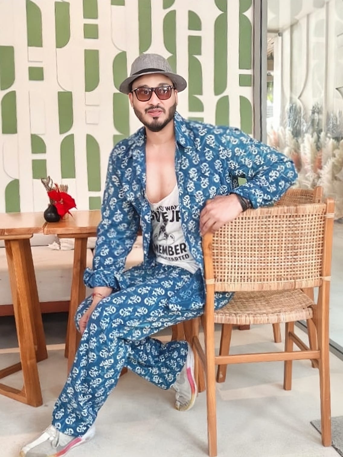 THE INDIGO HERITAGE CO ORD SET