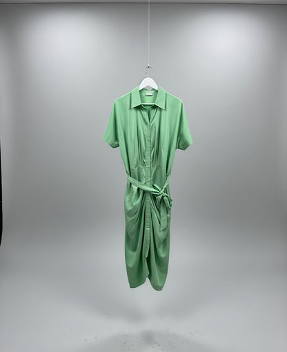 MINT GREEN SHIRTDRESS “CURVE EDIT”