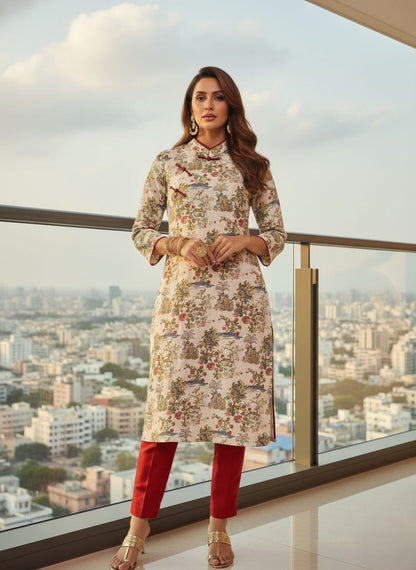 ORIENTAL IVORY KURTA