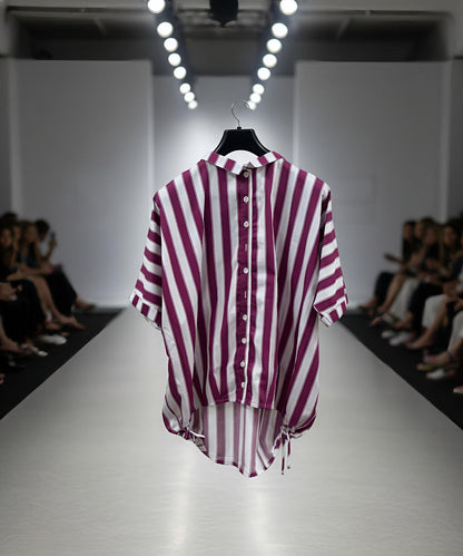 PLUM STRIPED SHIRT