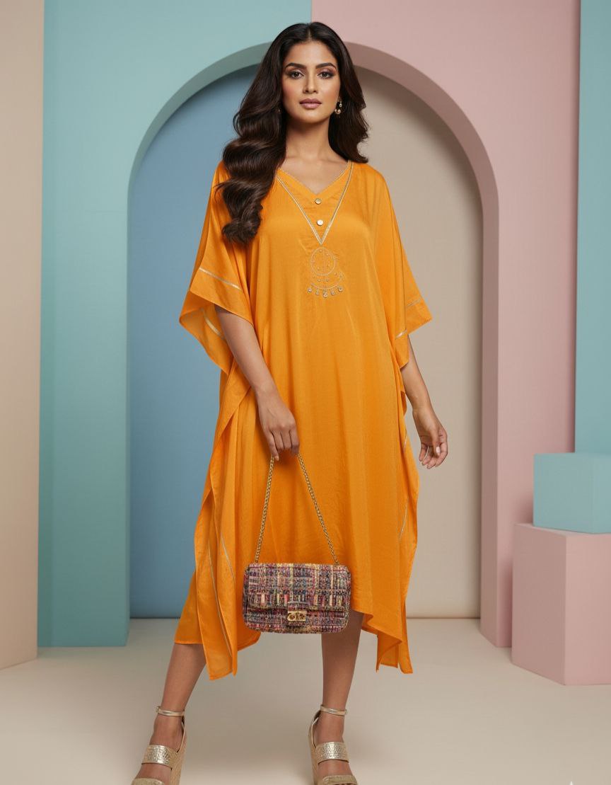 SACRAL CHAKRA KAFTAN “THE CREATIVE CURRENT”