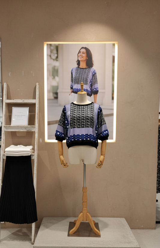 SATIN BOX PURPLE TOP