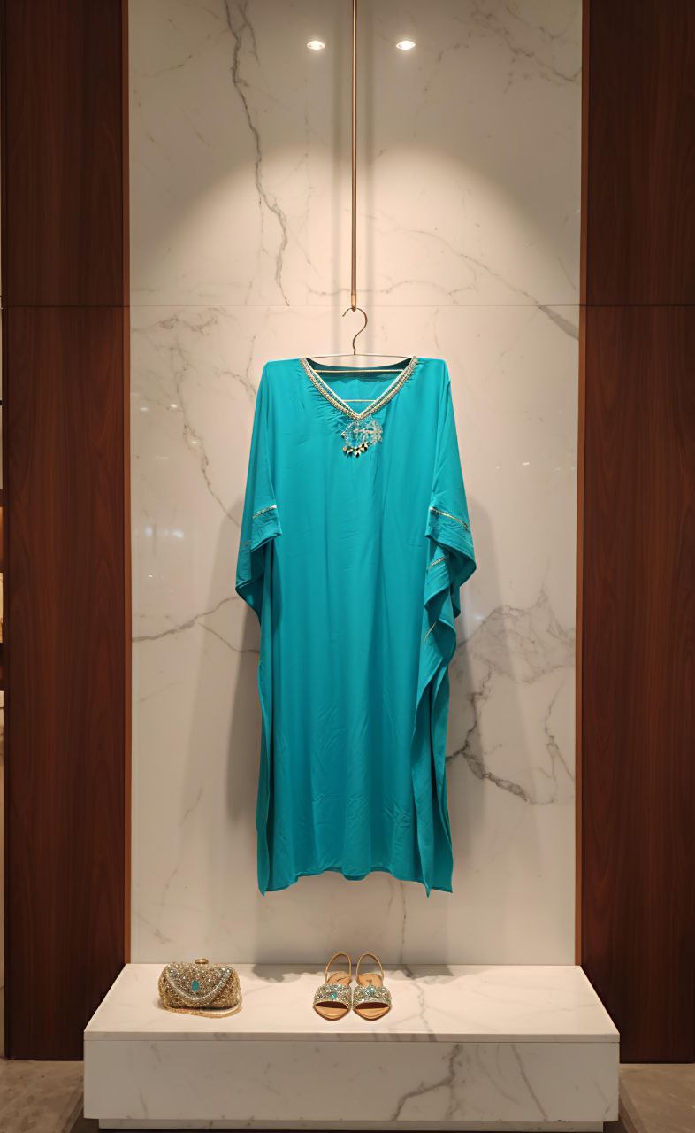 THROAT CHAKRA KAFTAN “THE TRUTH TALKER”