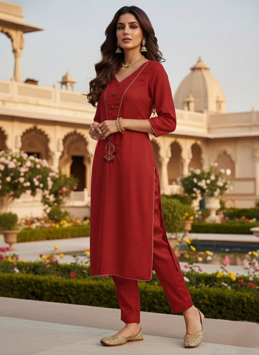 ROOT CHAKRA KURTA “THE GROUNDED GLOW”